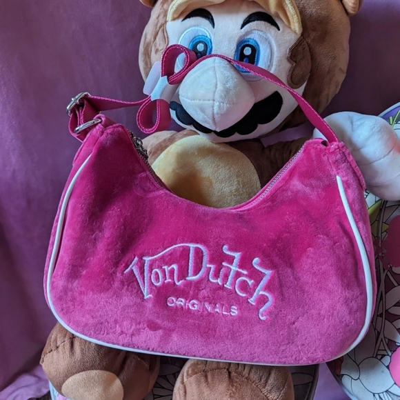 Von Dutch fuschia purse bag - Picture 4 of 8